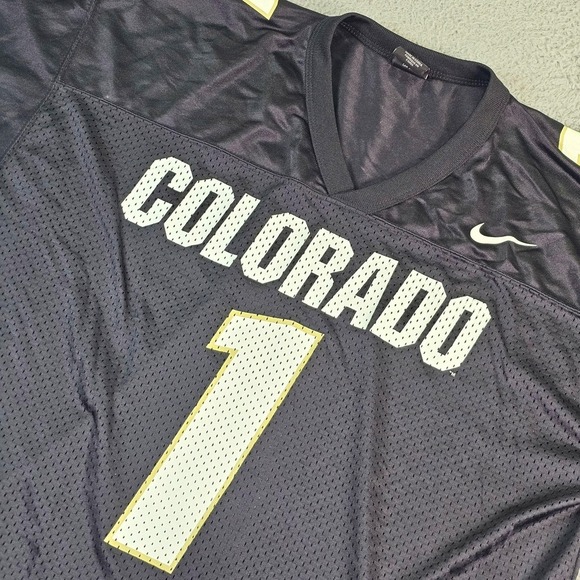Nike Other - Vintage Colorado Buffaloes Jersey Mens Large Black Mesh NCAA Football Nike #1